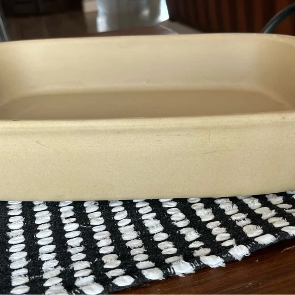 Pampered Chef Family Heritage Stoneware Rectangular Baker Roaster Pan New - Picture 7 of 9